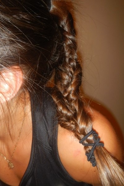 The Fishtail Braid: Inception
Try this braid within a braid. Once you have the hang of the fishtail braid, this sophisticated hairstyle is surprisingly easy. However, skip it on rain runs: testing found the intricate braids prone to tangling in rainy weather.