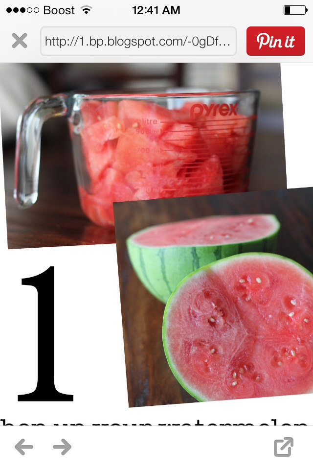 Start with a juicy watermelon