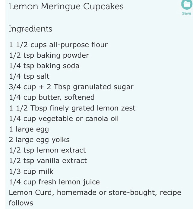 Lemon Meringue Cupcakes & Lemon Curd Recipe