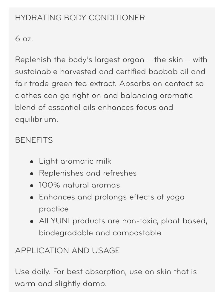 Greasy Conditioning Body Creme By Yuni