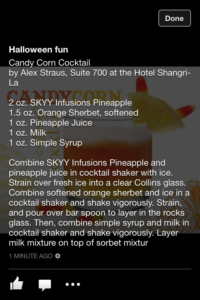 Candy Corn Cocktail 