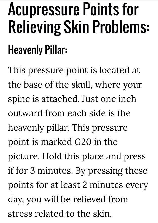 Pressing these points gives you CLEAR SKIN? 😱😱
