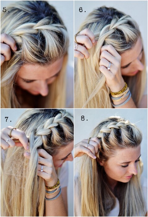 Half Upside French Braid Hairstyle. Step By Step. 😍