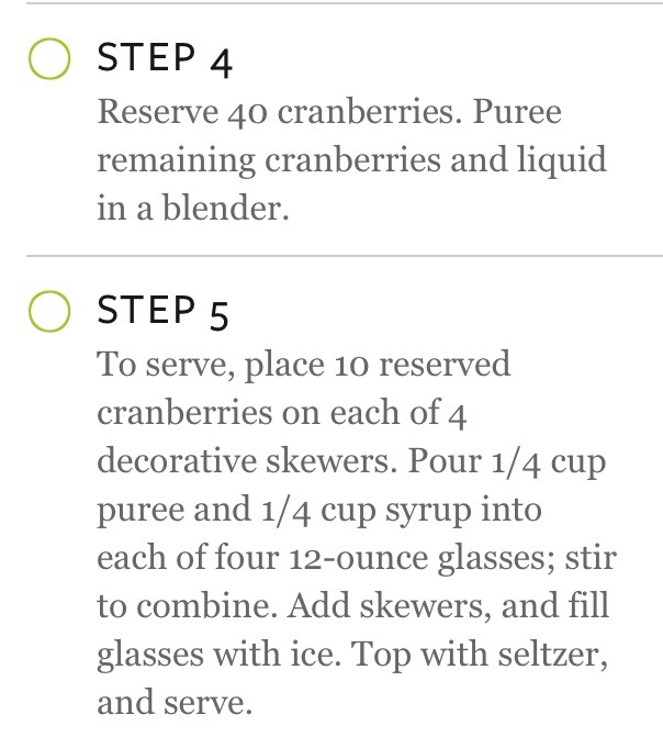 Cranberry Holiday Cocktail