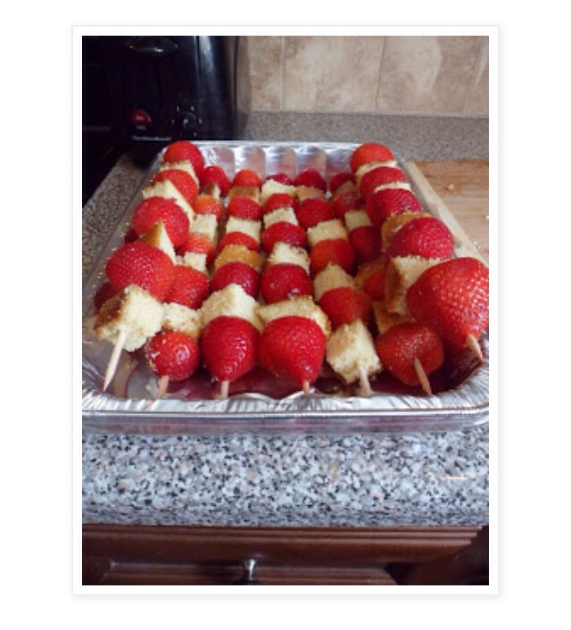 Strawberry Lemon Cake Kabob π