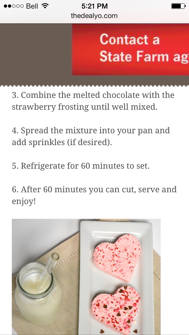 2 Ingredient Valentines Strawberry Fudge