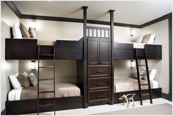 Elegant Space Savings Bedrooms For Four Kids!!👍👍