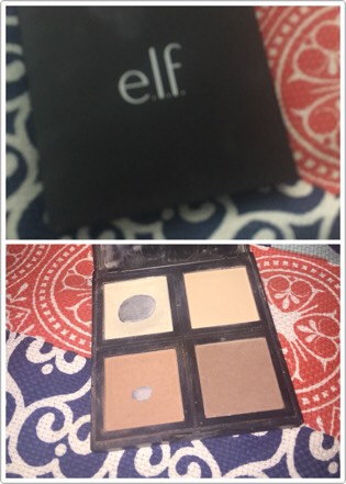 Elf contouring palette($6)
This palette comes in many skin color options. I chose the lightest one and I have very light skin so it's almost too dark. Overall it's very easy to blend and stays on for a long time. The highlighter doesn't make my face look to oily either.(Ignore my palette it's dirty)