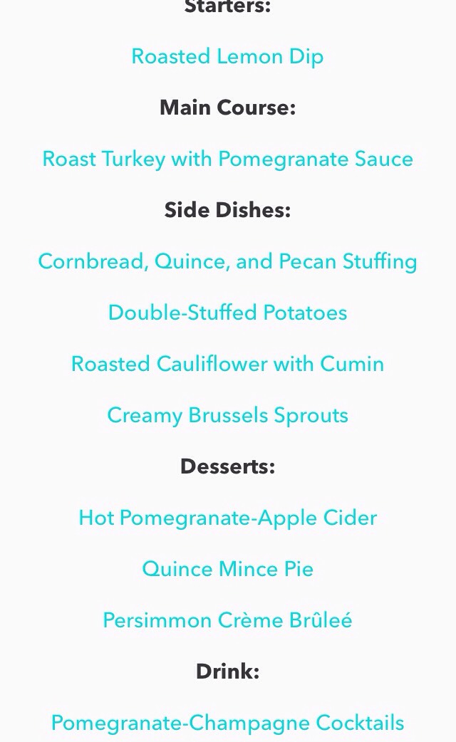 Thanksgiving Menu Plans #friendsgiving