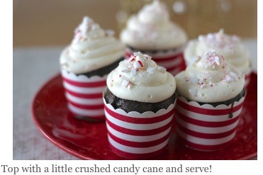 Chocolate Peppermint Cream Cheese Cupcakes!