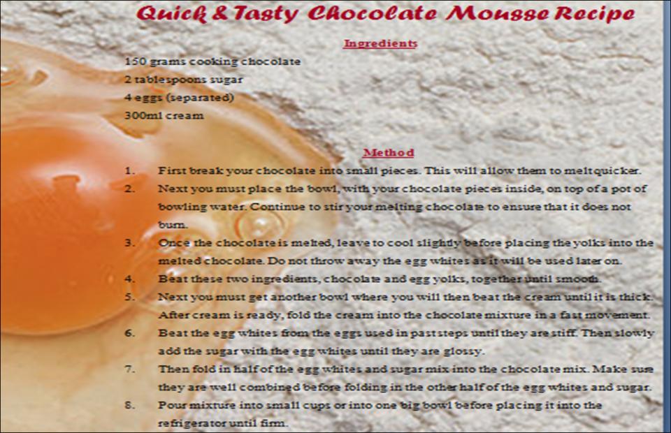 Follow this recipe and you will have yourself a sweet treat to enjoy!