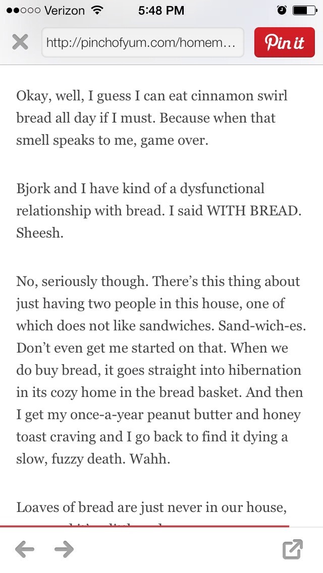 Homemade Cinnamon Swirl Bread