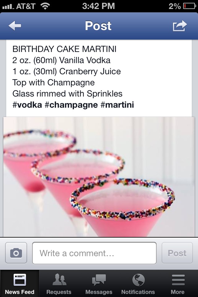 Birthday Cake Martini