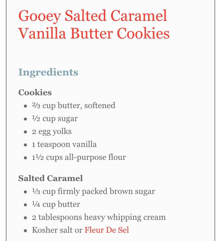 Gooey Salted Caramel Vanilla Butter Cookies 