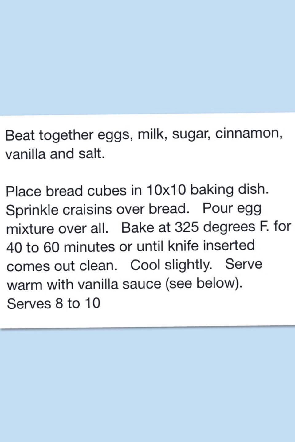 Granny's Apple Bread Pudding 