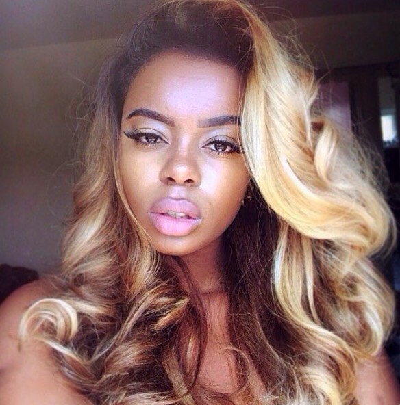 Dyed Hair on Dark Skin Girls / Colored Hair on Darker Skin