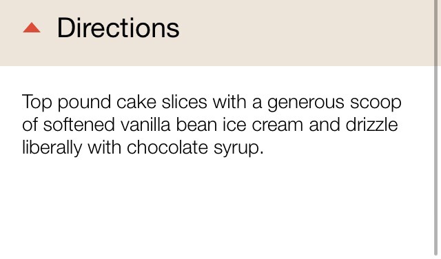 Pound Cake With Vanilla Ice Cream And Chocolate Sauce😋