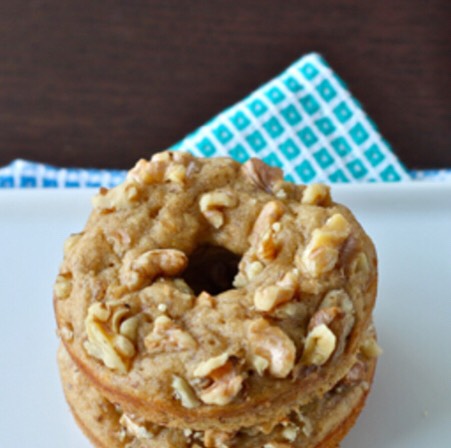 Baked Banana Bread Doughnuts