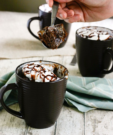 Nutella mug cake