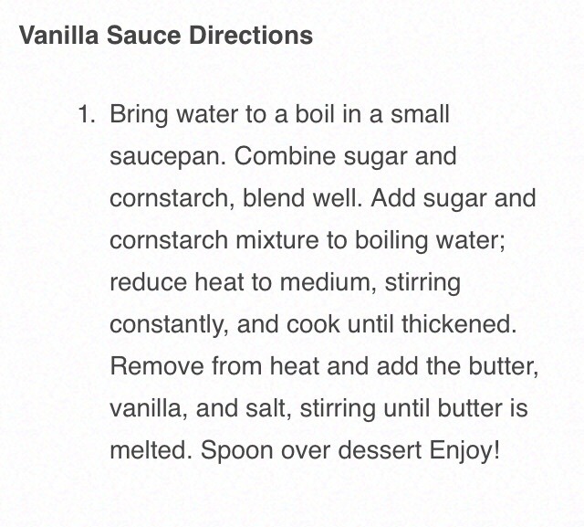 Apple Cake With Vanilla Sauce
