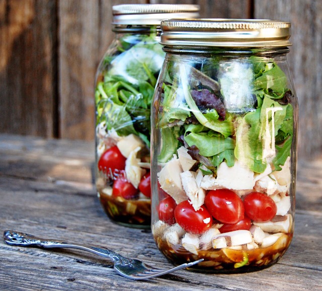 Salad In A Jar #springforward