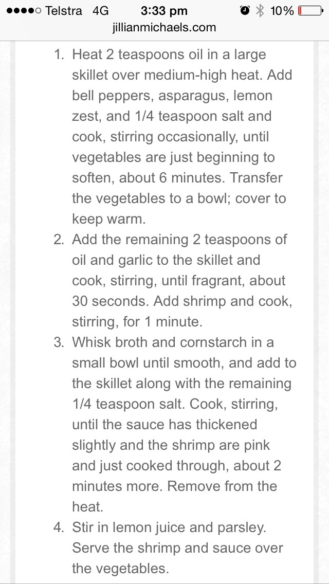 Quick Shrimp Dinner