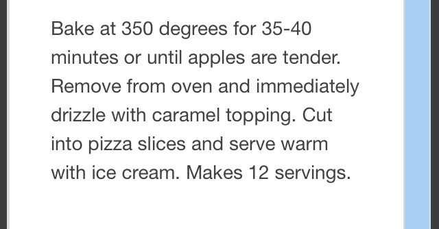Apple Crisp Pizza
