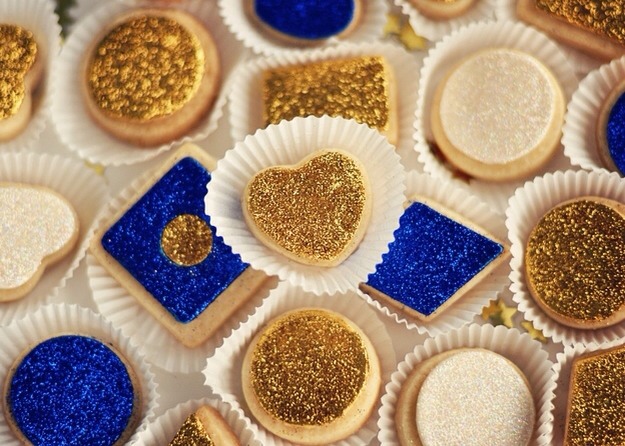5. Gilded Glitter Sugar Cookies