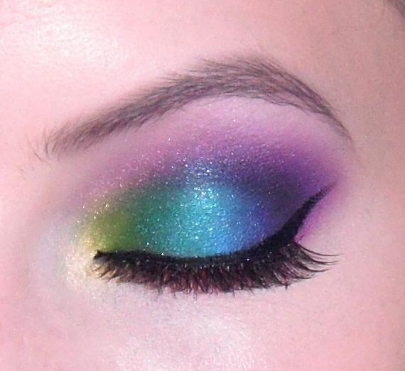 Eyelids. If you do not have any eye primer you can use a bit of concealer instead to help eyeshadow stick.