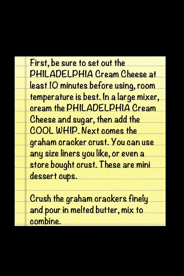 No bake cheese cake