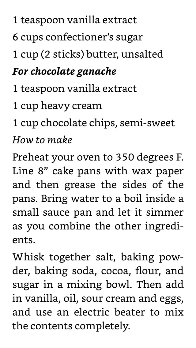 Mint Chocolate Cake Recipe 