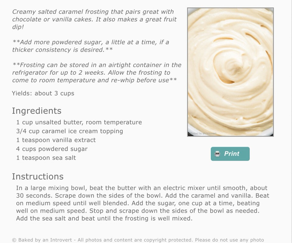 Salted Carmel Frosting