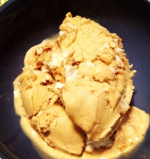 20. Sweet Potato Ice Cream with Torched Marshmallows