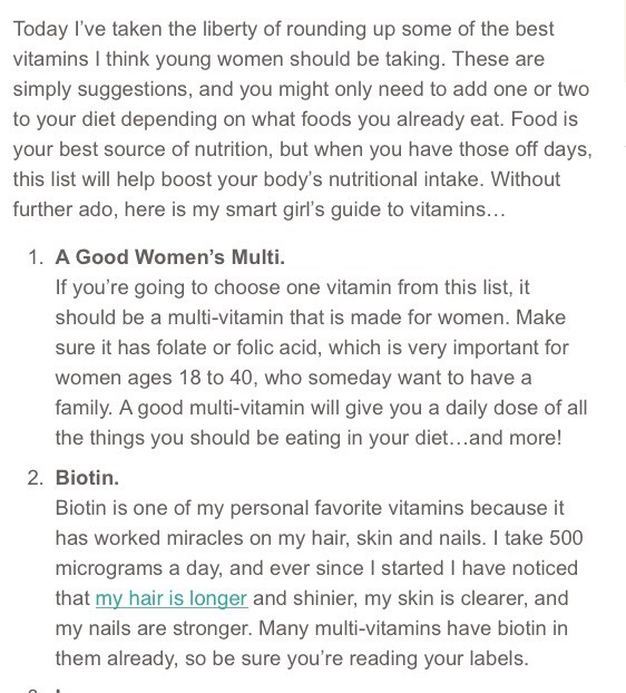 💊The Smart Girls Guide To Vitamins💊