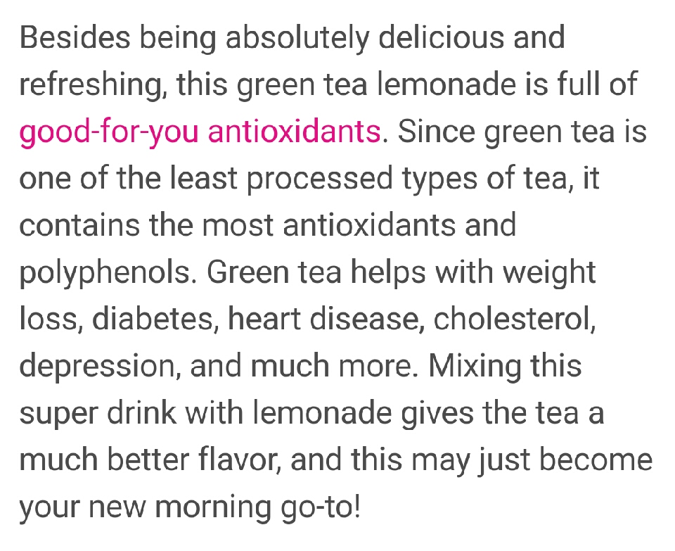 Weight Loss Lemonade! 