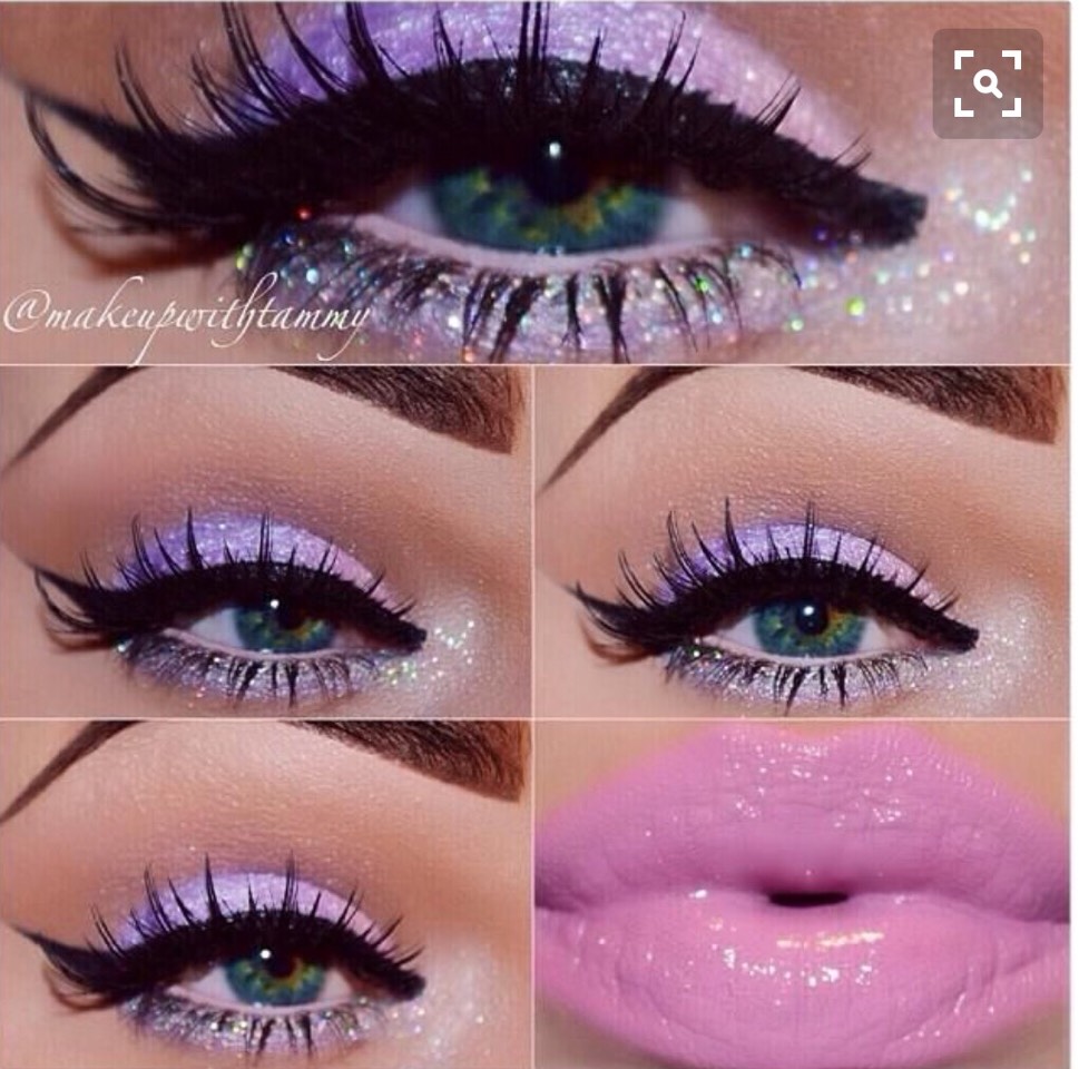 Beautiful Glitter Eye Makeup 👍💖💖