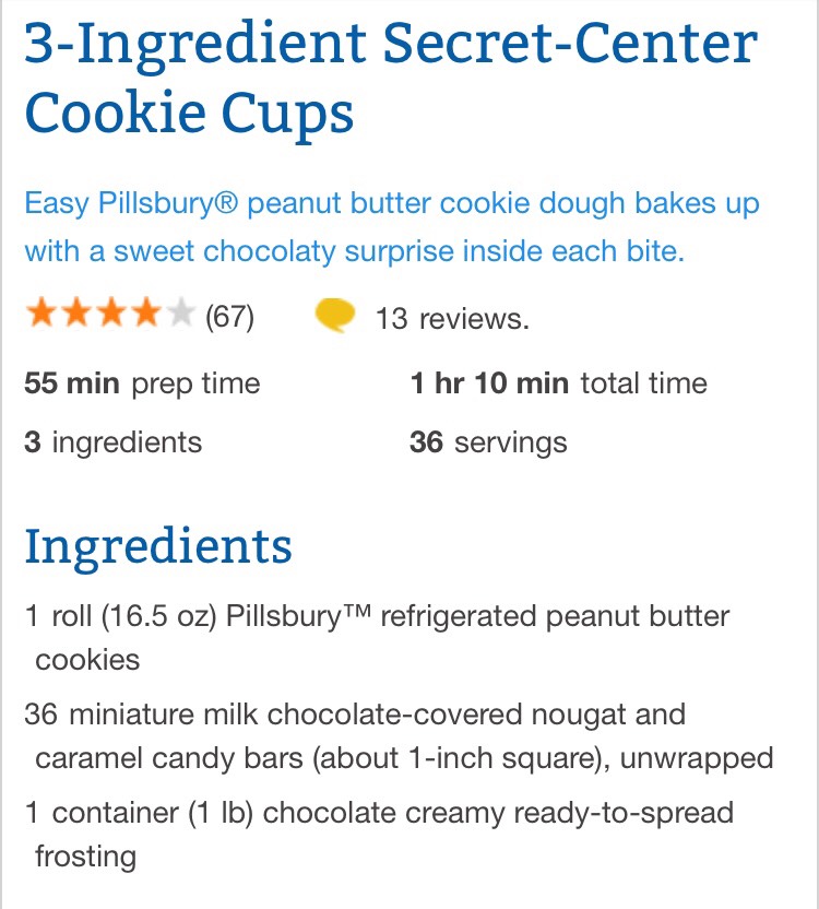 3-Ingredient Secret-Center Cookie Cups