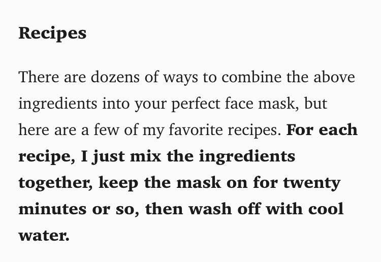 Homemade Facial Masks W/ Add-in's For Your Specific Skin Concerns.