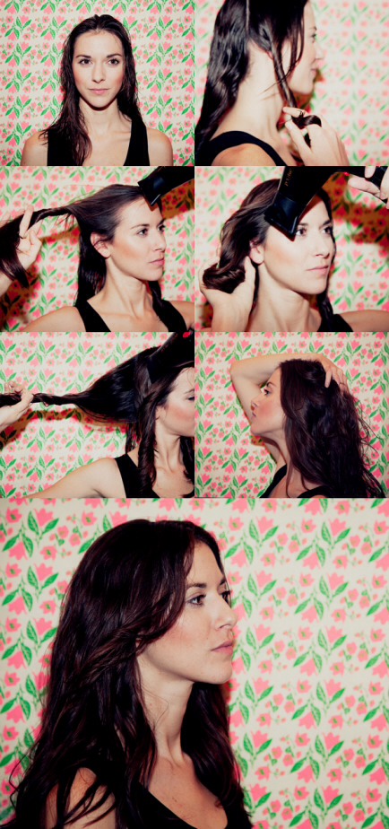 2.Hand Blow Dry

She Let Her Hair Down author, Rubi, says she loves hair that looks "lived in" and "a bit imperfect". I think she read my mind! The best part is it only takes 5 minutes to get the look. Check it out at She Let Her Hair Down. 