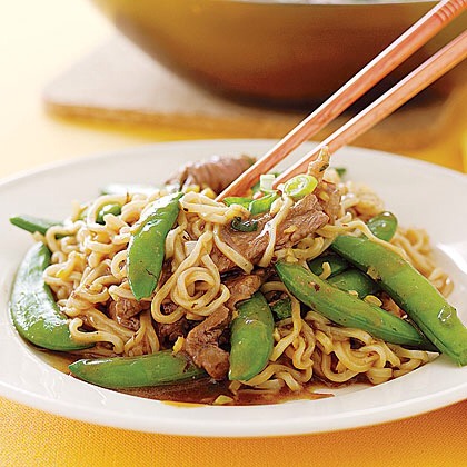 Sirloin-Snap Pea Stir-Fry