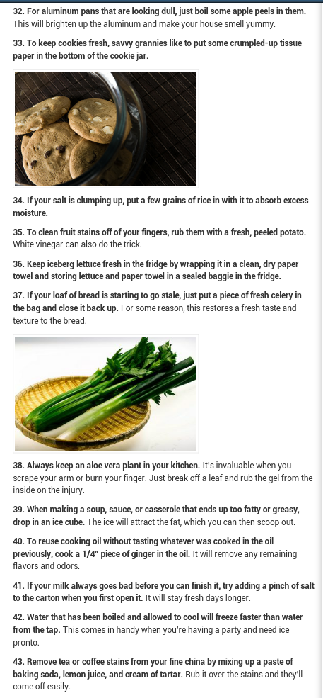 50 SUPER GREAT kitchen tips 
