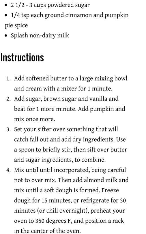 Vegan Pumpkin Sugar Cookies