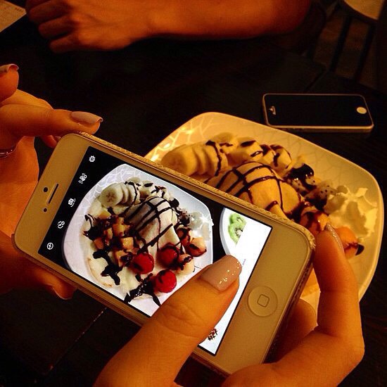 If you take a picture of your food and post it on Facebook, Instagram , Twitter, Snapchat, email-it, tumblur, and so on 📷🍱🍧🎂