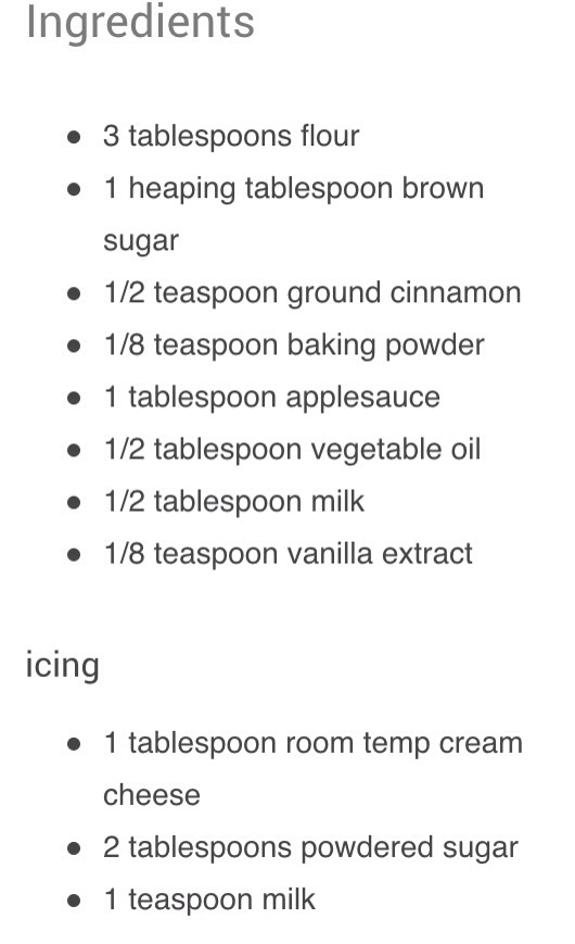 ✨Apple Cinnamon Mug Cake✨