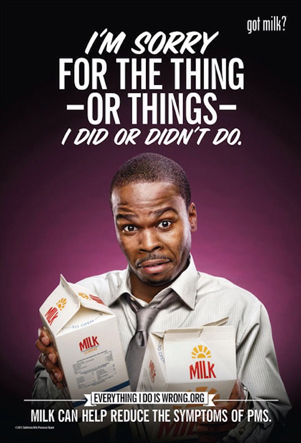 PMS Milk Ads! Too Hilarious! Oh Poor Boys!
