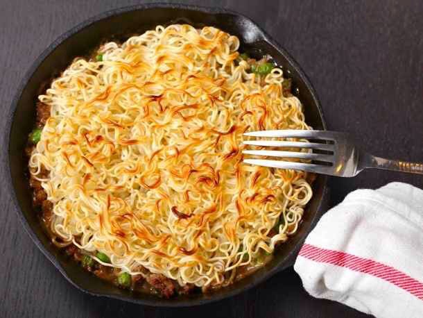 7. Ramepherd’s Pie - Don't need mashed potatoes when you have Ramen in this version of Shepherd's Pie.