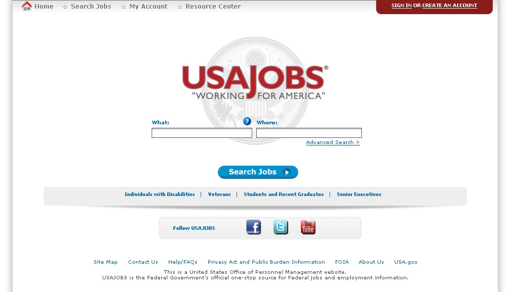 USAJobs: The government’s official site for federal jobs and employment information, USAJobs lists thousands of jobs, from the Defense Department to the Department of Transportation. It’s possible to apply for jobs directly through the site. It also has information about eligibility and benefits.
