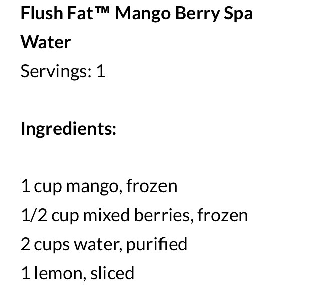 💜Flush Fat Mango Berry Spa Water!💜