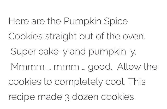 PUMPKIN SPICE COOKIES! 