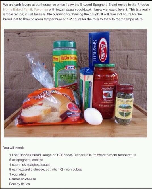 Spaghetti Stuffed Garlic Bread
